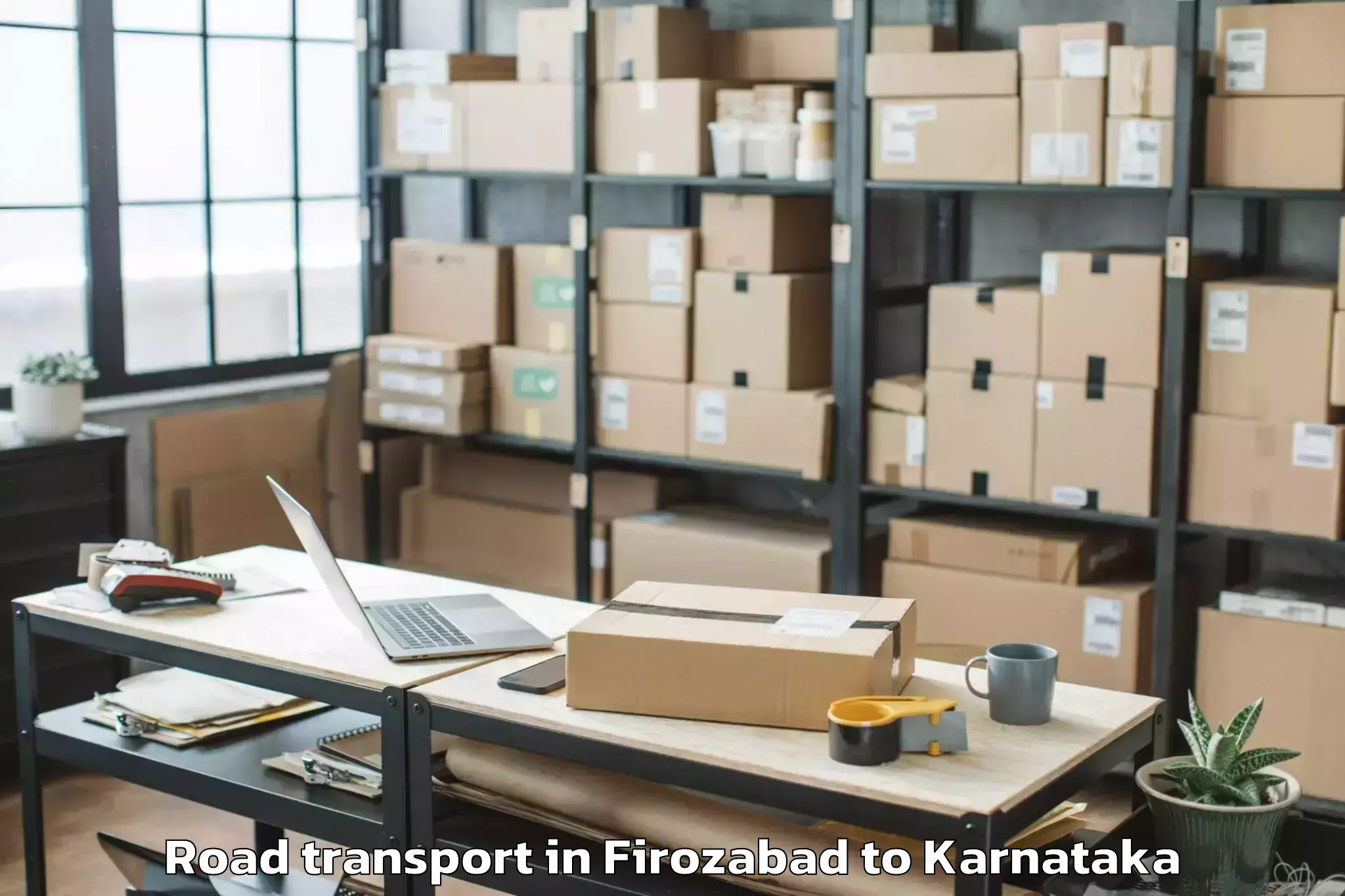 Get Firozabad to Hirebettu Road Transport